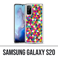 Samsung Galaxy S20 Hülle - Mehrfarbiges Dreieck