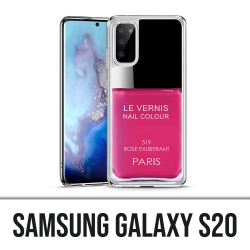 Coque Samsung Galaxy S20 - Vernis Paris Rose