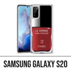 Samsung Galaxy S20 case - Paris Rouge varnish