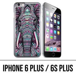 Funda para iPhone 6 Plus / 6S Plus - Elefante azteca colorido