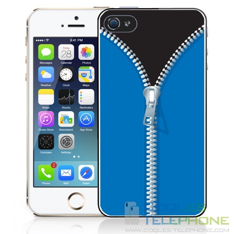 Phone Case Zip Closure - Blue