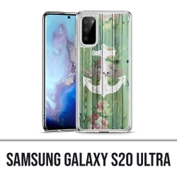 Coque Samsung Galaxy S20 Ultra - Ancre Marine Bois