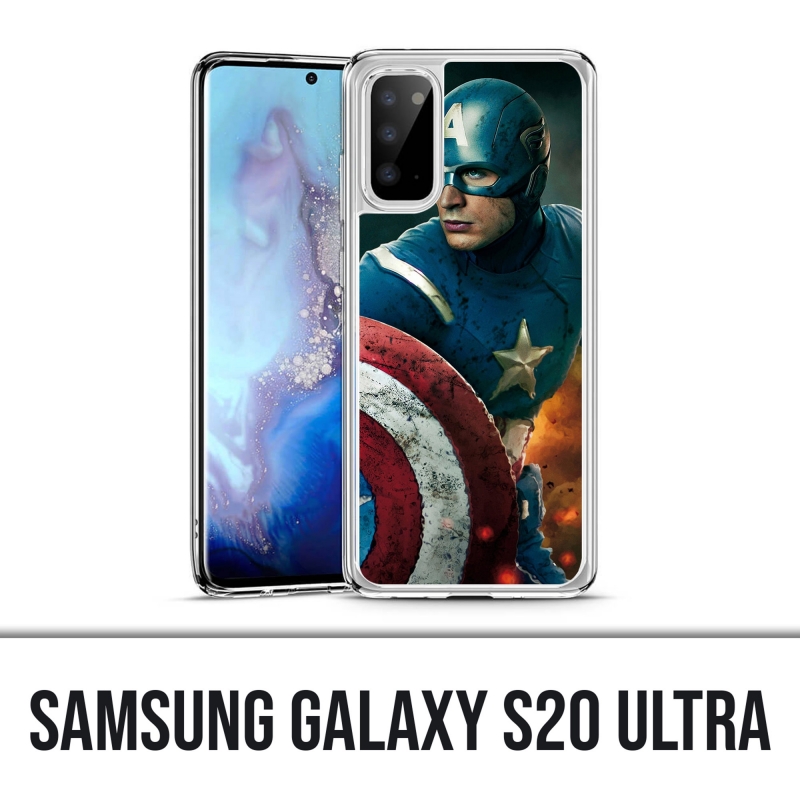Coque Samsung Galaxy S20 Ultra - Captain America Comics Avengers