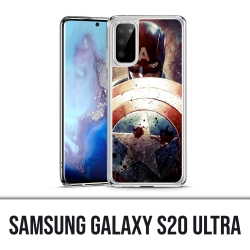 Coque Samsung Galaxy S20 Ultra - Captain America Grunge Avengers