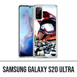 Samsung Galaxy S20 Ultra Hülle - Moto Cross Helm
