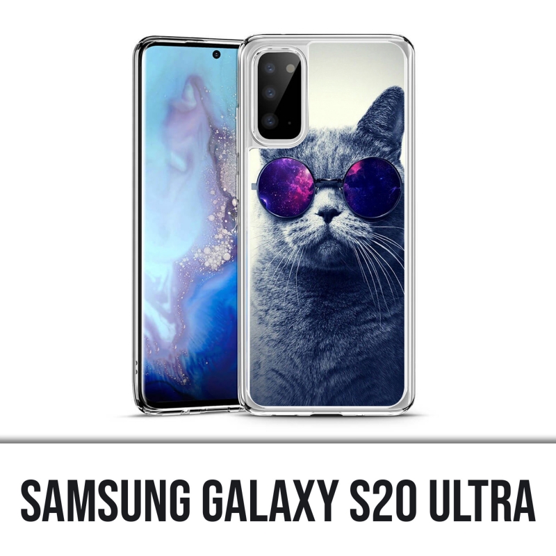 Samsung Galaxy S20 Ultra Case - Cat Galaxy Glasses
