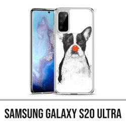 Coque Samsung Galaxy S20 Ultra - Chien Bouledogue Clown
