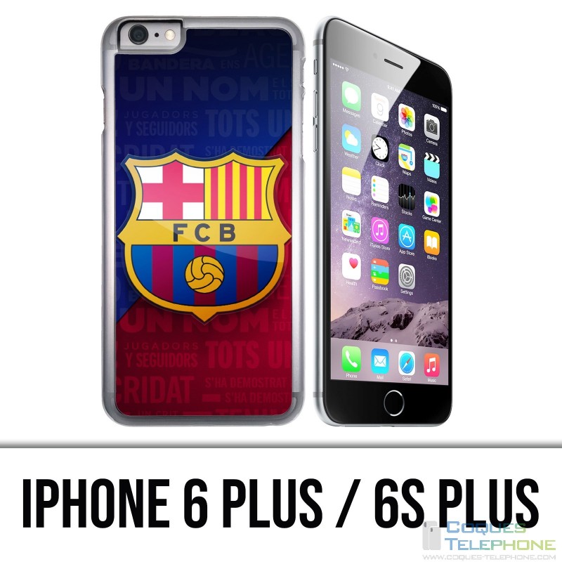 Custodia per iPhone 6 Plus / 6S Plus - Logo Football Fc Barcelona