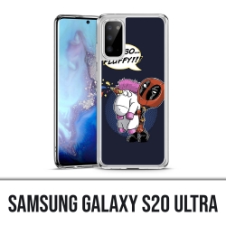 Coque Samsung Galaxy S20 Ultra - Deadpool Fluffy Licorne