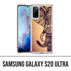 Samsung Galaxy S20 Ultra Hülle - Vintage Aztec Elephant
