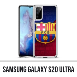 Custodia Samsung Galaxy S20 Ultra - Logo Football Fc Barcelona