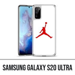 Coque Samsung Galaxy S20 Ultra - Jordan Basketball Logo Blanc