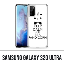 Funda Samsung Galaxy S20 Ultra - Mantenga la calma Pandicorn Panda Unicorn