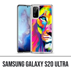 Coque Samsung Galaxy S20 Ultra - Lion Multicolore