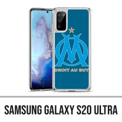 Coque Samsung Galaxy S20 Ultra - Logo Om Marseille Big Fond Bleu