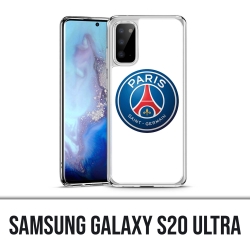 Coque Samsung Galaxy S20 Ultra - Logo Psg Fond Blanc