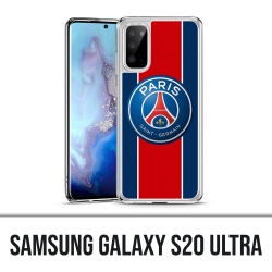 Coque Samsung Galaxy S20 Ultra - Logo Psg New Bande Rouge