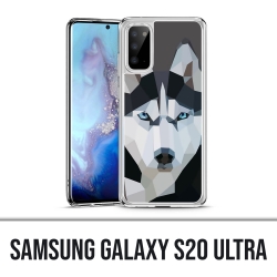 Coque Samsung Galaxy S20 Ultra - Loup Husky Origami