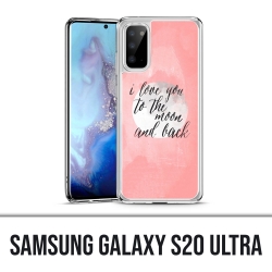 Coque Samsung Galaxy S20 Ultra - Love Message Moon Back