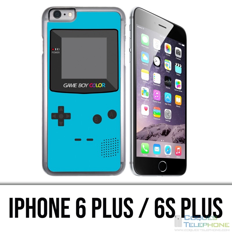 Custodia per iPhone 6 Plus / 6S Plus - Game Boy Color Turchese