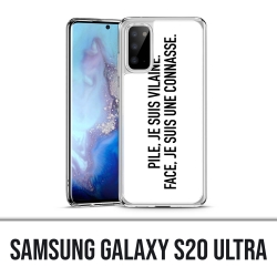 Coque Samsung Galaxy S20 Ultra - Pile Vilaine Face Connasse