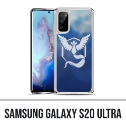 Coque Samsung Galaxy S20 Ultra - Pokémon Go Team Bleue Grunge