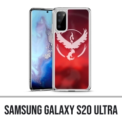 Coque Samsung Galaxy S20 Ultra - Pokémon Go Team Rouge Grunge