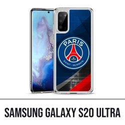 Coque Samsung Galaxy S20 Ultra - Psg Logo Metal Chrome
