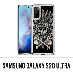 Custodia Samsung Galaxy S20 Ultra - Piume con teschio