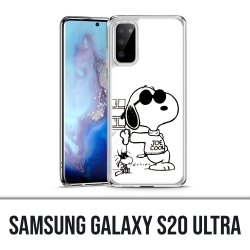 Coque Samsung Galaxy S20 Ultra - Snoopy Noir Blanc