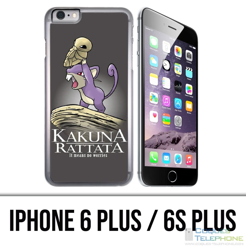 Coque iPhone 6 PLUS / 6S PLUS - Hakuna Rattata Pokémon Roi Lion