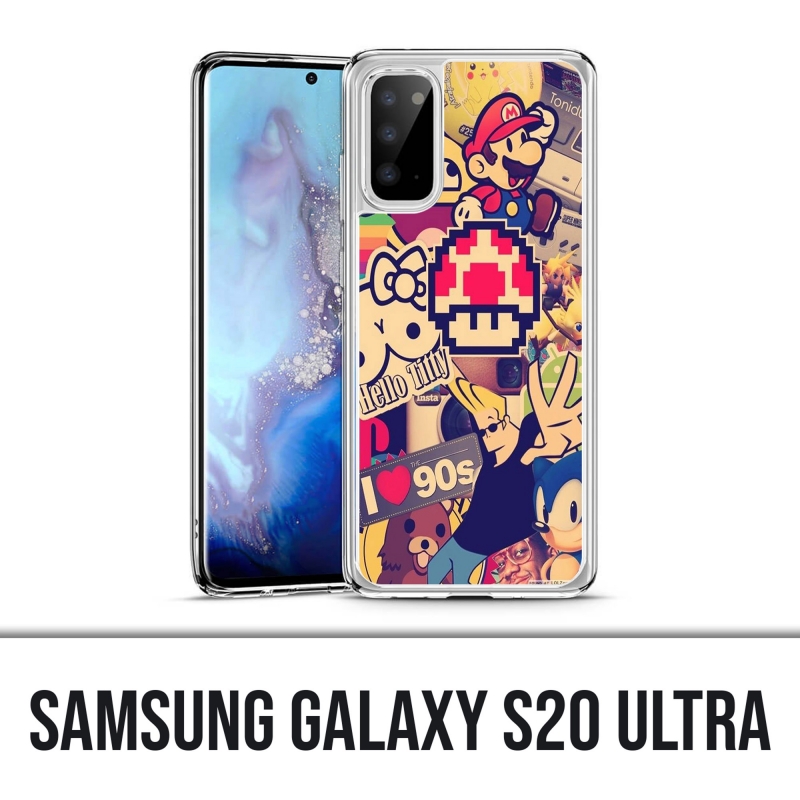 Custodia Samsung Galaxy S20 Ultra - Adesivi vintage 90S