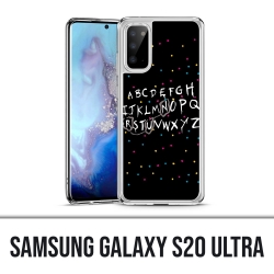 Coque Samsung Galaxy S20 Ultra - Stranger Things Alphabet