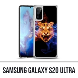 Coque Samsung Galaxy S20 Ultra - Tigre Flammes