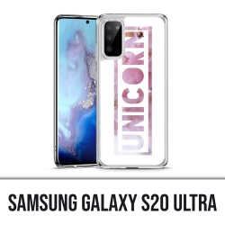 Coque Samsung Galaxy S20 Ultra - Unicorn Fleurs Licorne
