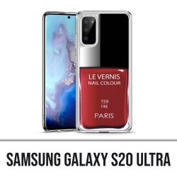 Custodia Samsung Galaxy S20 Ultra - Vernice rossa Parigi