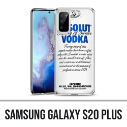 Coque Samsung Galaxy S20 Plus - Absolut Vodka