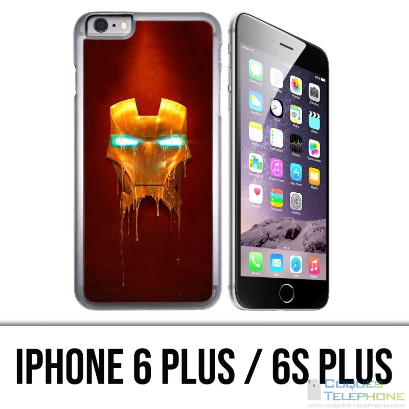 Custodia per iPhone 6 Plus / 6S Plus - Iron Man Gold