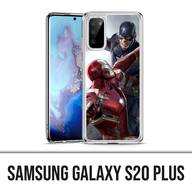 Samsung Galaxy S20 Plus Case - Captain America Vs Iron Man Avengers