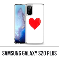 Coque Samsung Galaxy S20 Plus - Coeur Rouge