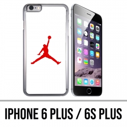 Custodia per iPhone 6 Plus / 6S Plus - Jordan Basketball Logo Bianco