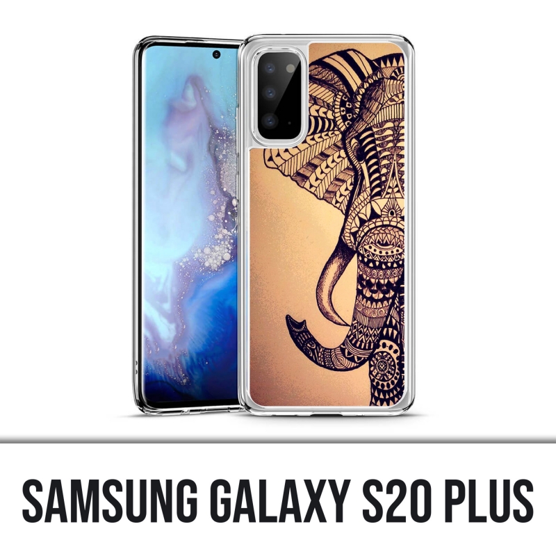 Samsung Galaxy S20 Plus Hülle - Vintage Aztec Elephant