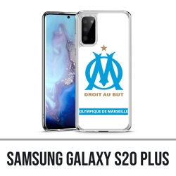 Coque Samsung Galaxy S20 Plus - Logo Om Marseille Blanc