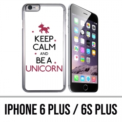 Custodia per iPhone 6 Plus / 6S Plus - Mantieni la calma Unicorn Unicorn