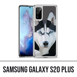 Samsung Galaxy S20 Plus case - Husky Origami Wolf