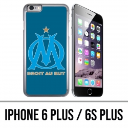 Coque iPhone 6 PLUS / 6S PLUS - Logo Om Marseille Big Fond Bleu