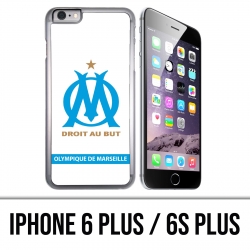 Custodia per iPhone 6 Plus / 6S Plus - Logo Om Marseille Blanc