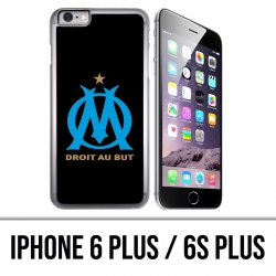 Custodia per iPhone 6 Plus / 6S Plus - Logo Om Marseille Noir