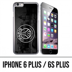 Custodia per iPhone 6 Plus / 6S Plus - Logo Psg sfondo nero