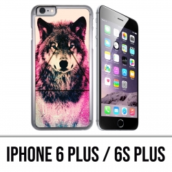 Funda para iPhone 6 Plus / 6S Plus - Triangle Wolf